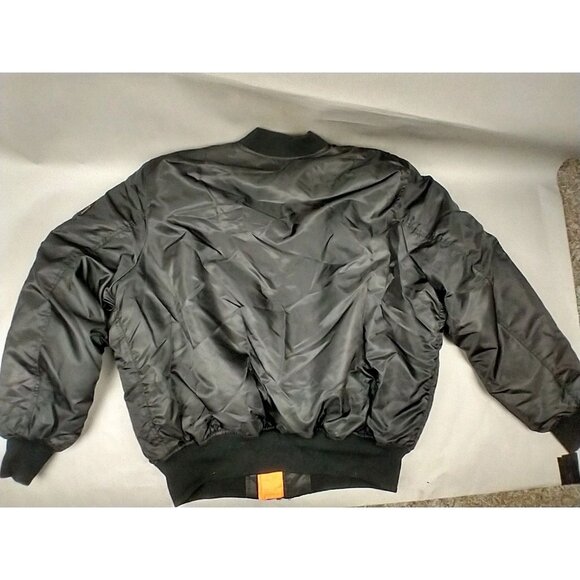 NWoT Bravo Series By Burks Bay Black NRA Black Flight Bomber Jacket Mens XXL - Picture 6 of 7
